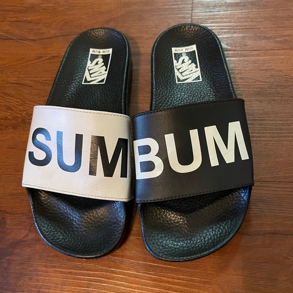VANS Sun Bum Slides, sz 7 - Picture 2 of 5